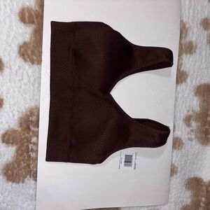 Aerie Brown Ribbed Bralette